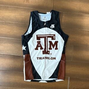 Women Triathlon Tank Top - Black, White, Brown